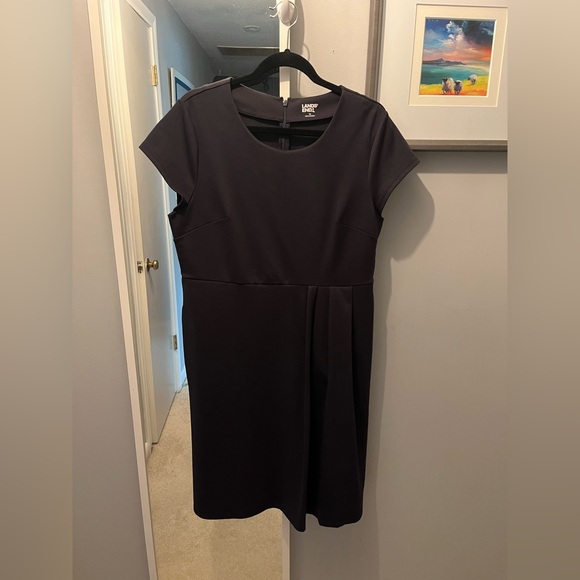 Lands' End Classic Navy Midi Dress - Picture 2 of 4